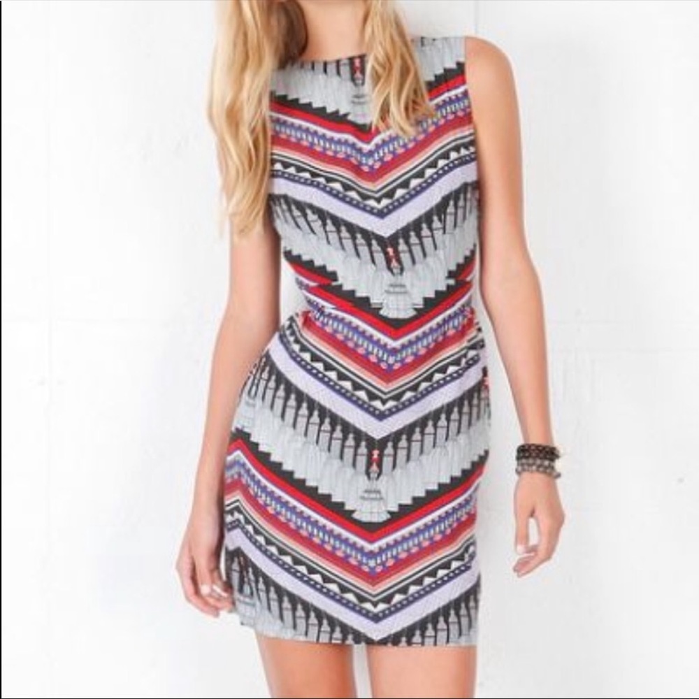 Mara Hoffman Tassel Print Open Back Dress Size 2